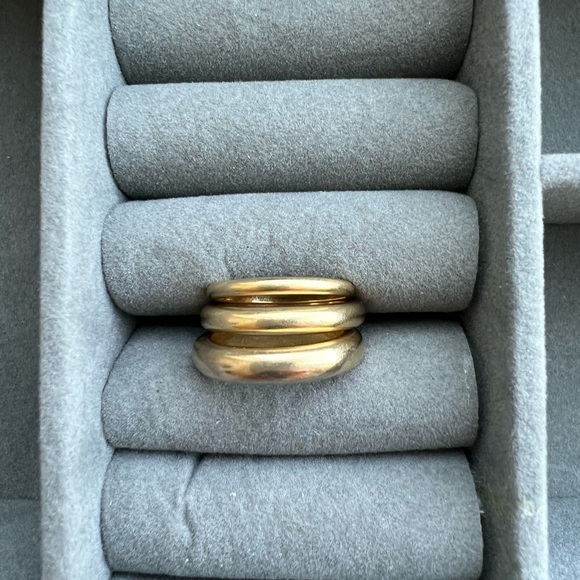 Madewell Jewelry - Madewell Chunky Stacking Ring Set